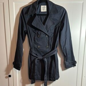 Women's Navy Trench Coat